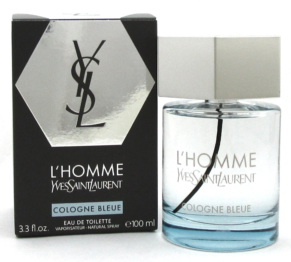 L'Homme Cologne Bleue by Yves Saint Laurent 3.3 oz.EDT Spray. New. NO Cellophane