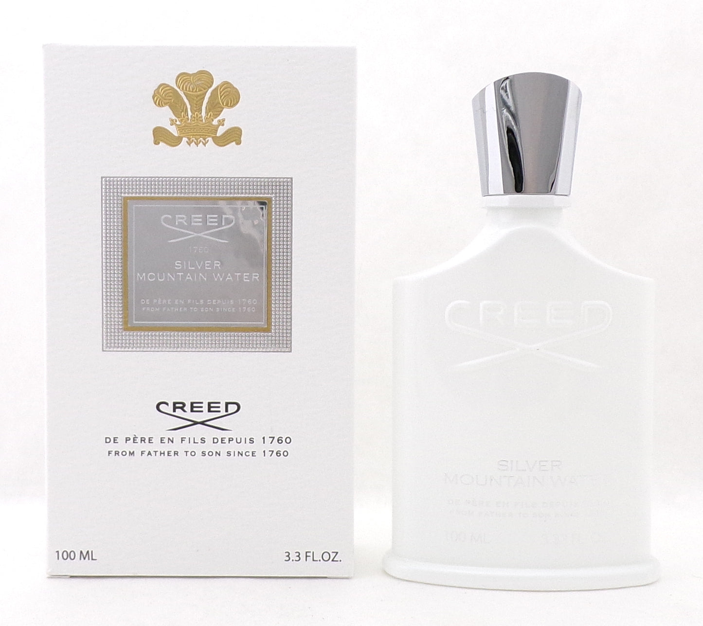 Creed Silver Mountain Water 3.3 oz/100 ml Eau de Parfum Spray Unisex. New in Box No plastic