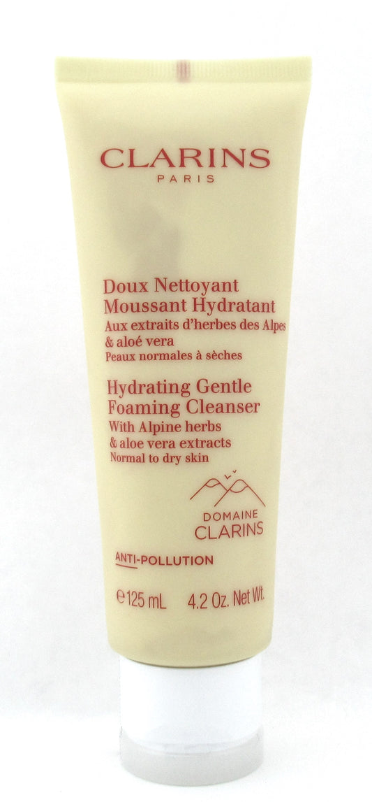 Clarins Hydrating Gentle Foaming Cleanser Normal to Dry Skin 4.2 oz. Sealed
