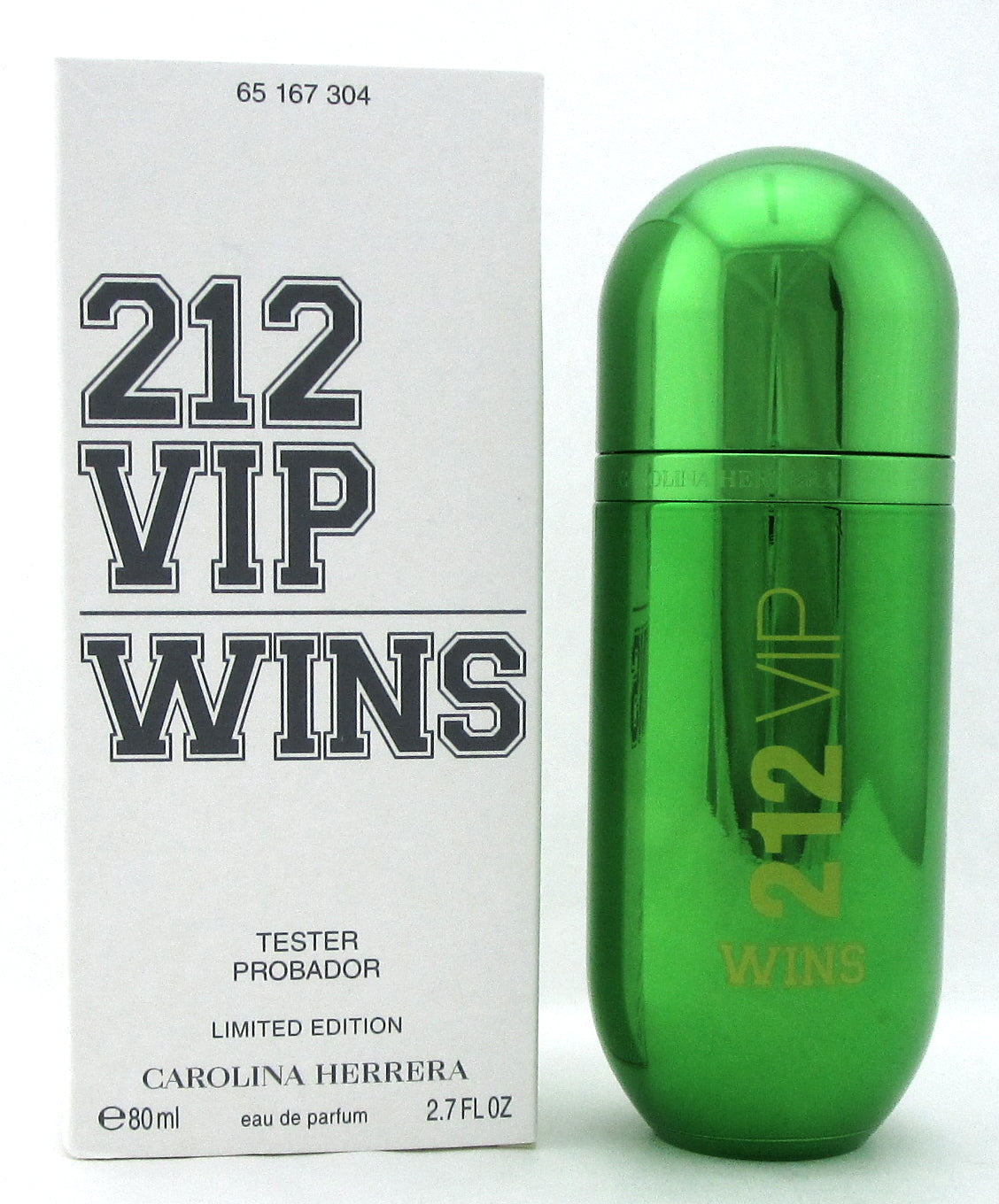 212 VIP WINS by Carolina Herrera 2.7 oz. EDP Spray for Women. New Tester w/Cap