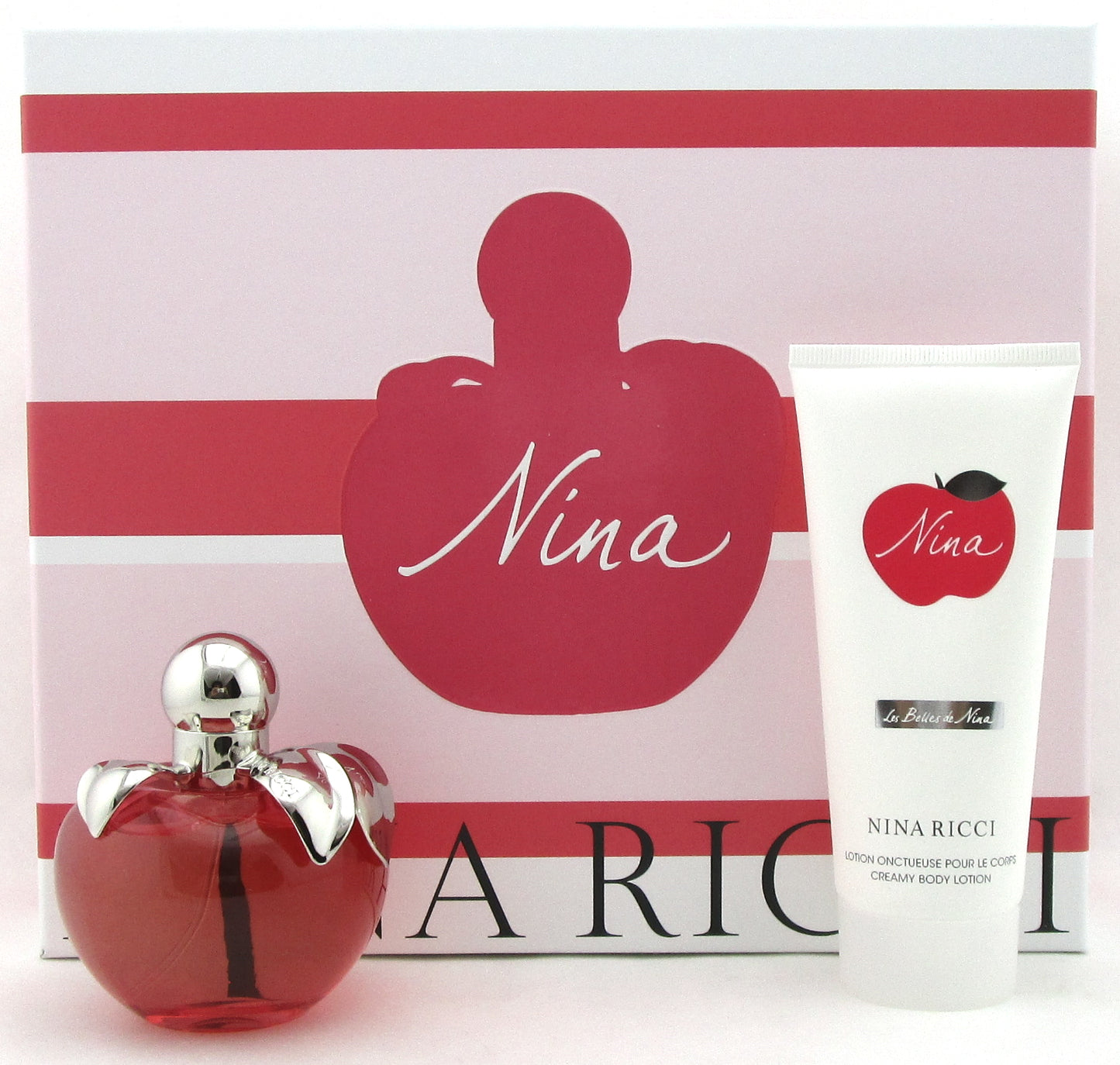 Nina by Nina Ricci 2.7 oz. EDT Spray + 3.4 oz. Creamy Body Lotion. New Set.