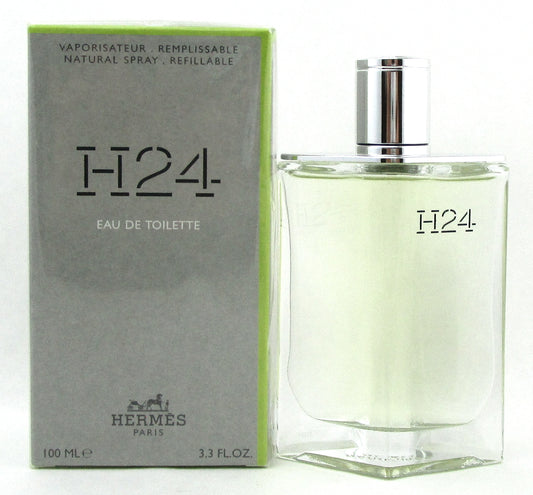 Hermes H24 3.3 oz. Eau de Toilette Spray REFILLABLE for Men. New Sealed Box