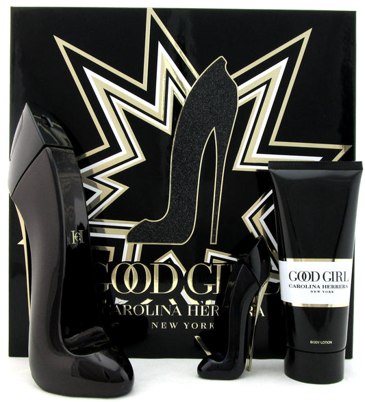 Good Girl by Carolina Herrera 2.7 oz. & 7 ml. EDP + 3.4 oz. B/Lotion. New Set