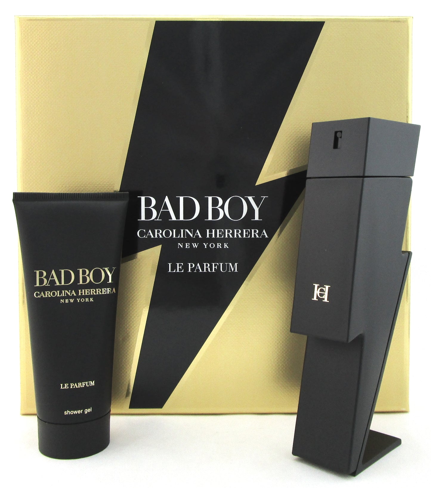 Bad Boy LE PARFUM by Carolina Herrera 3.4 oz. EDP Spray + 3.4 oz. Sh/Gel. New Set