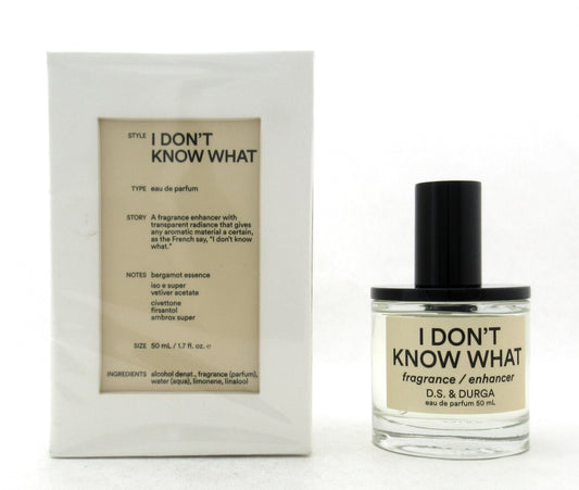 D.S. & Durga I DON'T KNOW WHAT 1.7 oz. Eau de Parfum Spray Unisex New Sealed Box