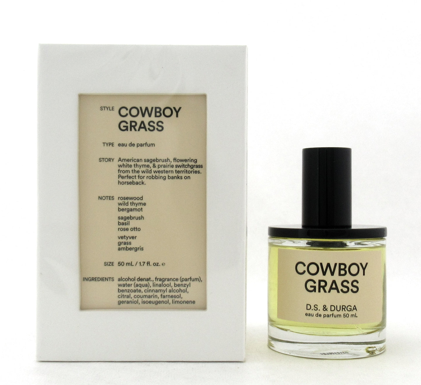 D.S. & Durga Cowboy Grass 1.7 oz./ 50 ml. Eau de Parfum Spray for Men New In Box
