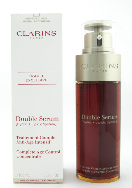 Clarins Double Serum Complete Age Control Concentrate 100 ml./ 3.3 oz. New
