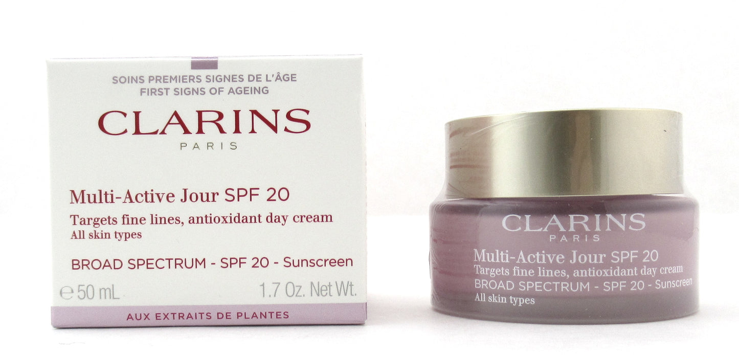 Clarins Multi-Active Day Cream SPF 20 All Skin Types 50 ml./ 1.7 oz. New