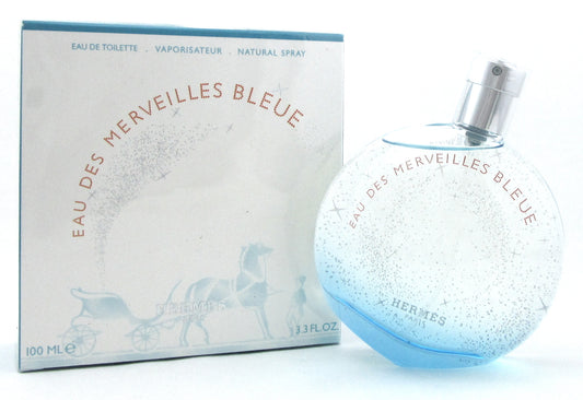 Eau Des Merveilles Bleue by Hermes 3.3 oz. EDT Spray. New in Box
