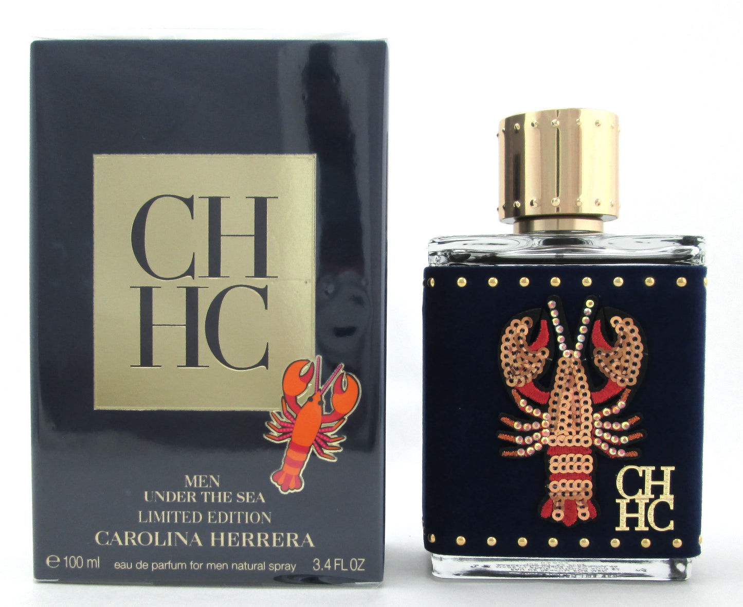 CH Men Under The Sea Cologne Carolina Herrera 3.4 oz. EDP Spray for Men LTD New
