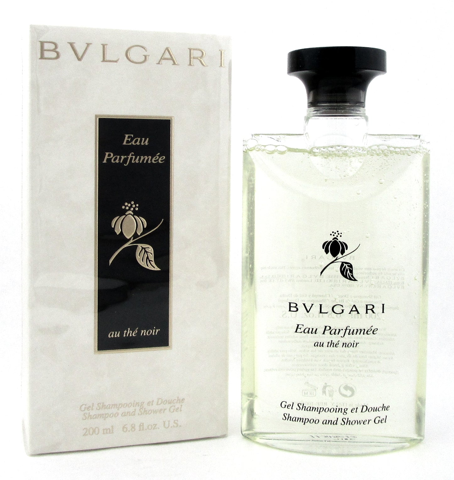 Bvlgari Eau Parfumee Au the Noir 6.8 oz Shampoo and Shower Gel Unisex New in Box