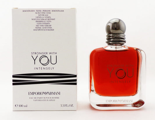 Stronger With You INTENSELY by Emporio Armani 3.3 oz. EDP Pour Homme Spray for Men. New Tester w/Cap