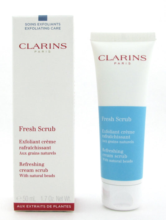 Clarins Fresh Scrub Refreshing Scrub Cream with natural beads 50 ml./1.7 oz. New