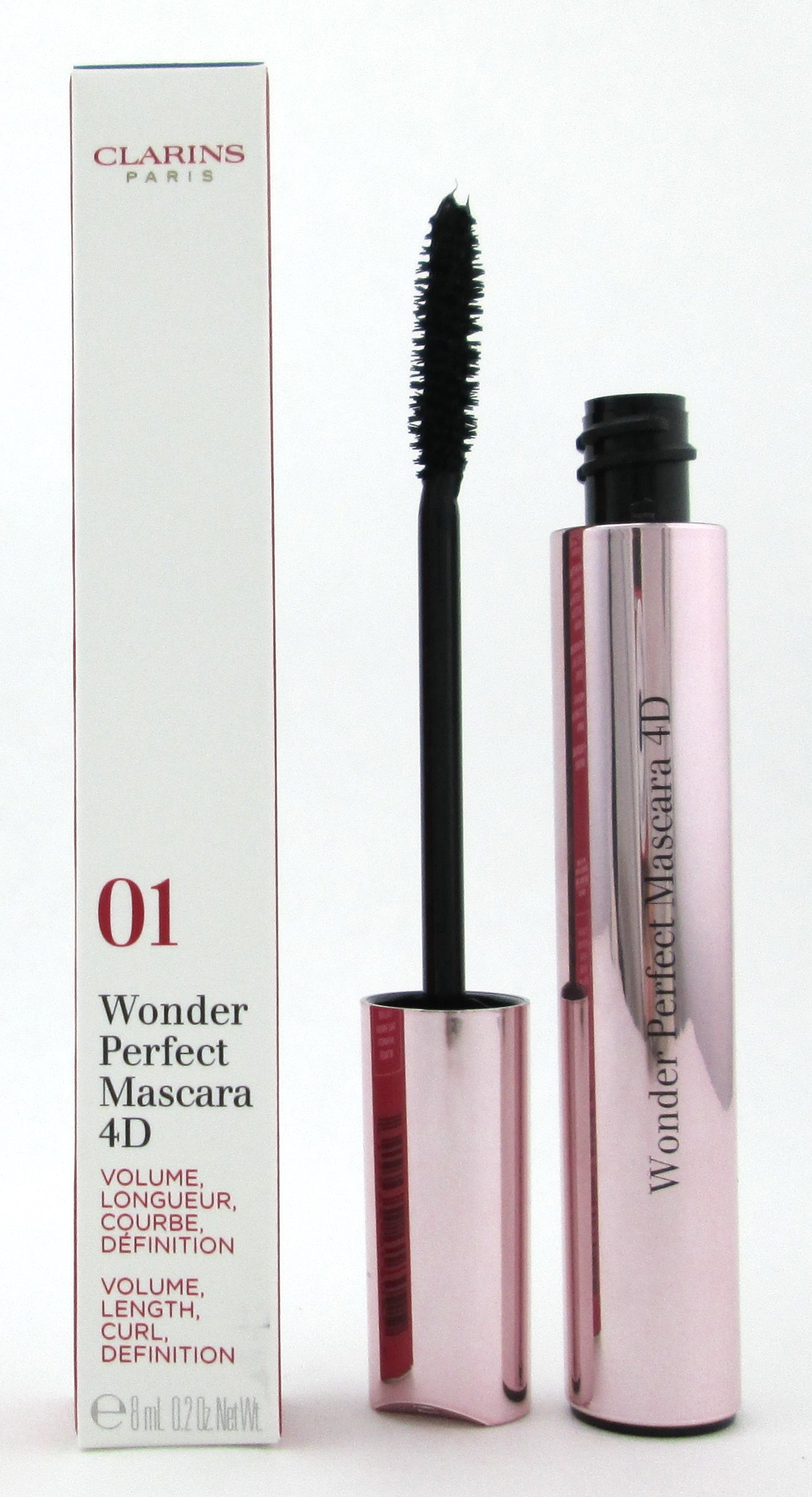 Clarins Wonder Perfect Mascara 4D Perfect Black 7 ml./ 0.2 oz. New