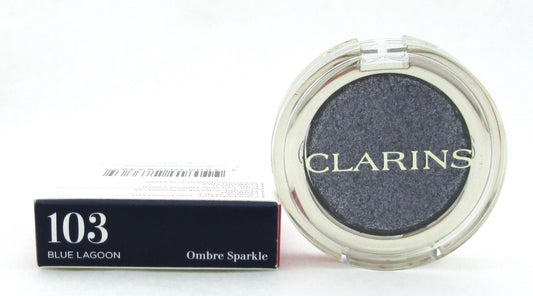 Clarins Ombre Sparkle Eyeshadow 103 Blue Lagoon 0.05 oz. New