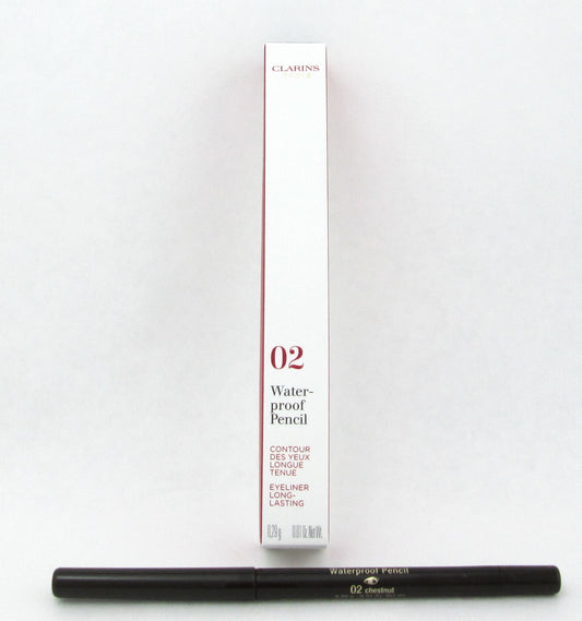 Clarins Waterproof Eye Pencil 02 Chestnut 0.01 oz./ 0.29 g. New