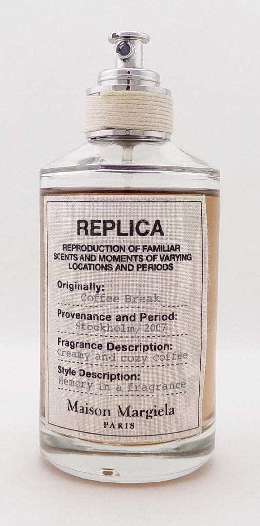 REPLICA Coffee Break by Maison Margiela 3.4 oz. Eau de Toilette Refillable Spray Unisex. NO BOX Lower Fragrance Level