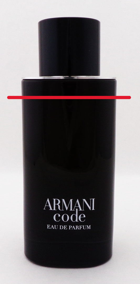 Armani CODE by Giorgio Armani 4.2 oz. Eau de Parfum Refillable Spray for Men NO BOX Lower Fragrance Level