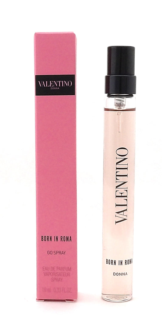 Valentino Donna Born In Roma 0.33 oz./ 10 ml. EDP Refillable Travel Spray for Women. New in Box