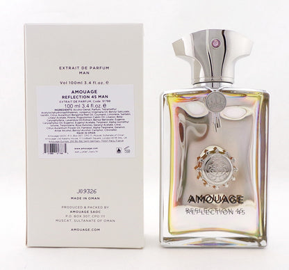 Amouage REFLECTION 45 by Amouage 3.4 oz. Extrait de Parfum Spray for Men. Brand New TESTER w/Cap