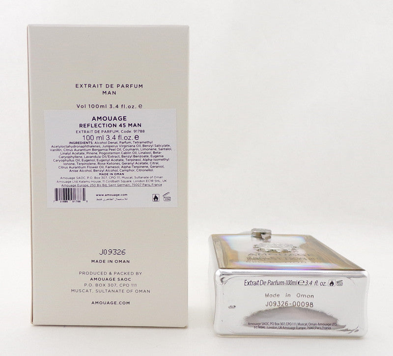 Amouage REFLECTION 45 by Amouage 3.4 oz. Extrait de Parfum Spray for Men. Brand New TESTER w/Cap