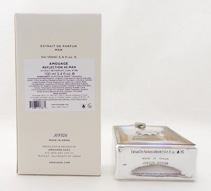 Amouage REFLECTION 45 by Amouage 3.4 oz. Extrait de Parfum Spray for Men. Brand New TESTER w/Cap