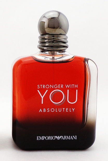Stronger With You ABSOLUTELY by Giorgio Armani 3.3 oz. Parfum Spray for Men. New TESTER w/Cap