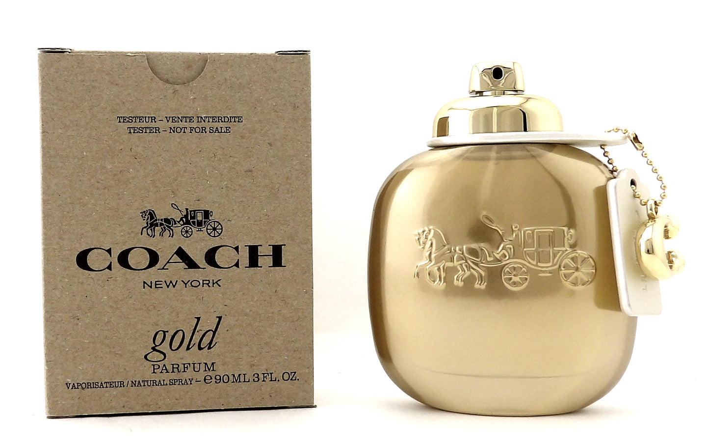 Coach New York GOLD 3.0 oz./ 90 ml. Parfum Spray for Women. New Tester