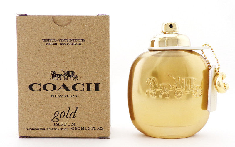 Coach New York GOLD 3.0 oz./ 90 ml. Parfum Spray for Women. New Tester