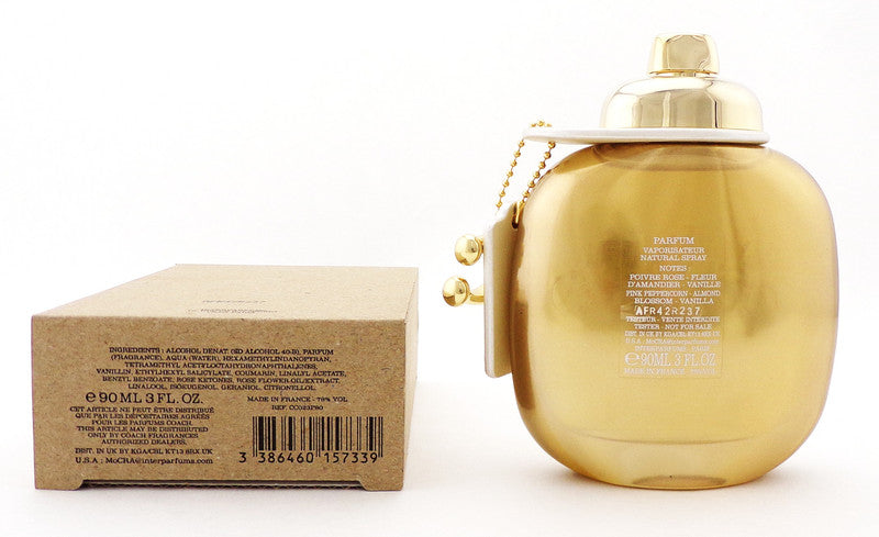 Coach New York GOLD 3.0 oz./ 90 ml. Parfum Spray for Women. New Tester