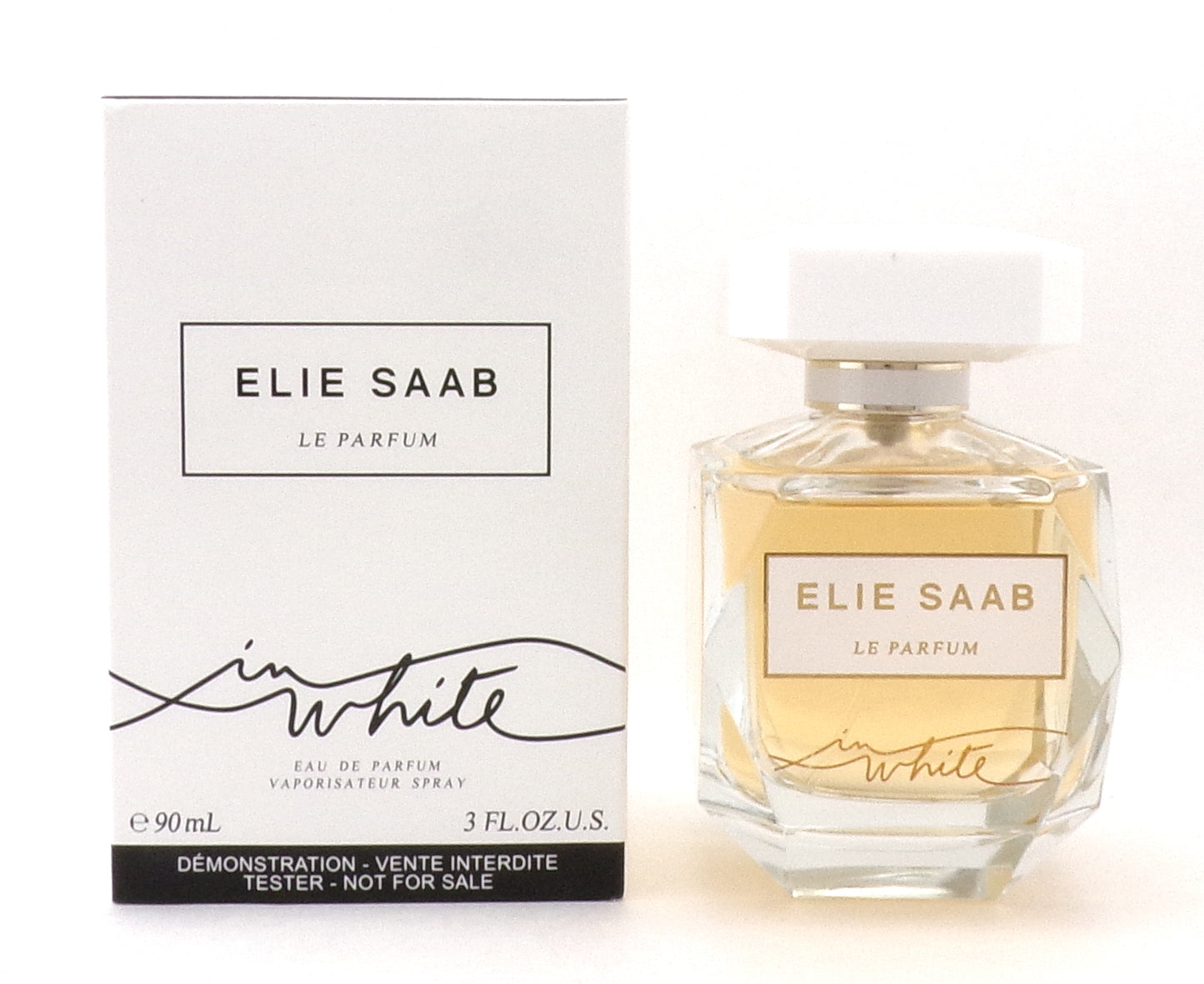 Elie Saab Le Parfum In White 3.0 oz Eau de Parfum Spray for Women New Tester w/Cap
