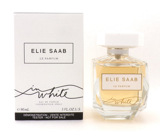 Elie Saab Le Parfum In White 3.0 oz Eau de Parfum Spray for Women New Tester w/Cap