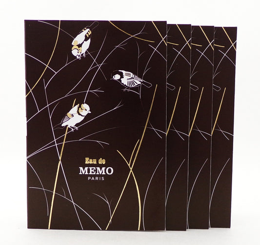 EAU DE MEMO by Memo Paris  0.05 oz. Eau de Parfum Sample Spray Unisex LOT OF 4 VIALS Brand New