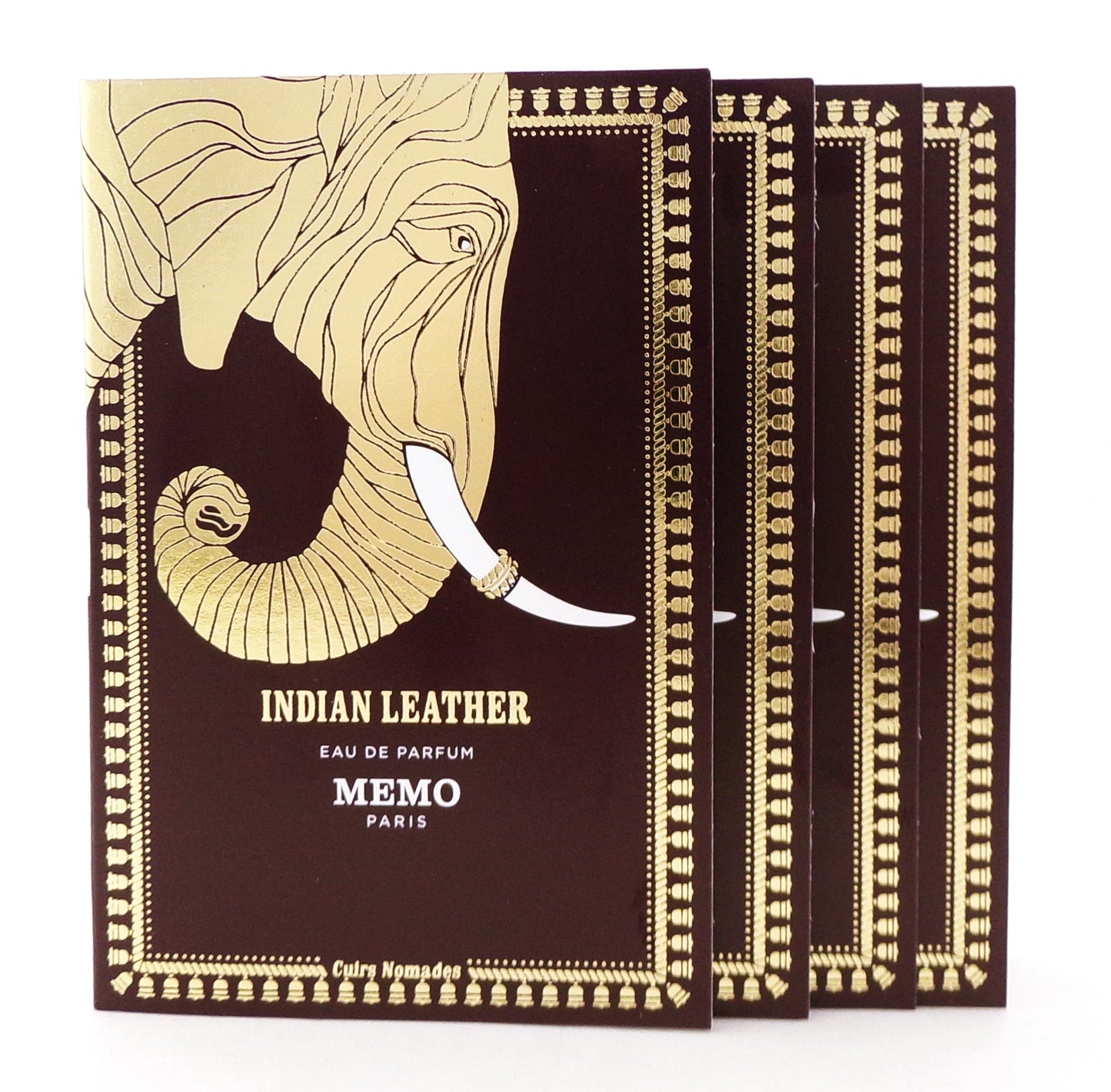 INDIAN LEATHER by Memo Paris 0.05 oz. Eau de Parfum Sample Spray Unisex LOT OF 4 VIALS New