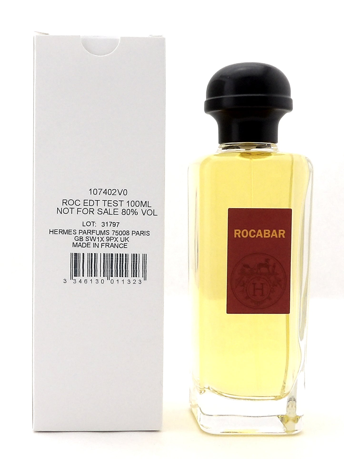 Hermes ROCABAR 3.3 oz. Eau de Toilette Spray for Men. New Tester w/Cap
