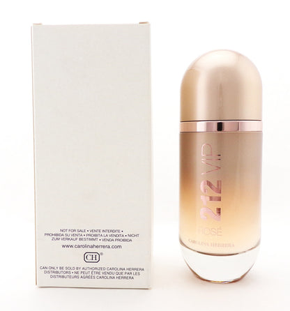 212 VIP ROSE by Carolina Herrera 2.7 oz./80 ml. EDP Spray for Women. New Tester w/Cap