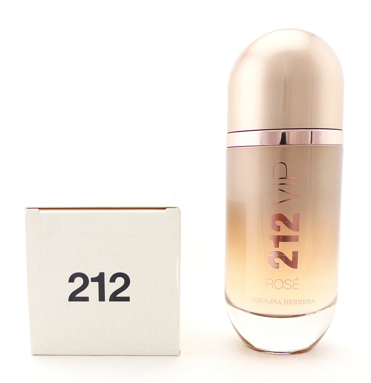 212 VIP ROSE by Carolina Herrera 2.7 oz./80 ml. EDP Spray for Women. New Tester w/Cap