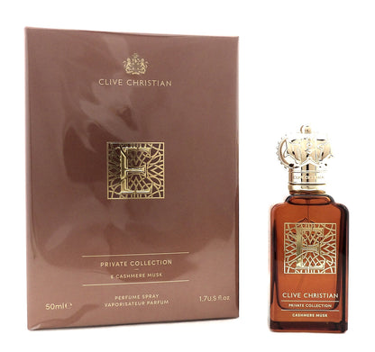 Clive Christian Private Collection E CASHMERE MUSK 1.7 oz. Parfum Spray. New Box
