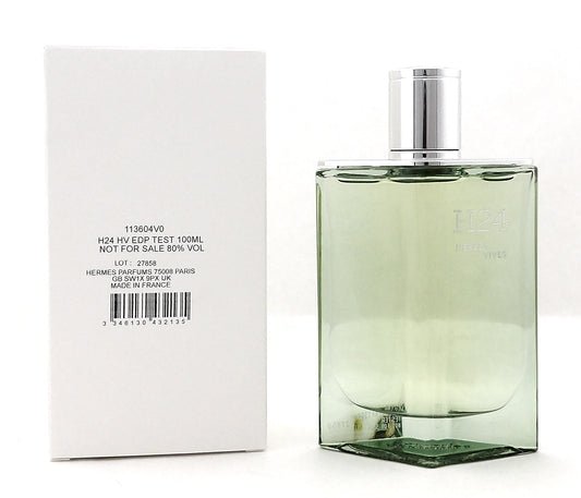 Hermes H24 HERBES VIVES 3.3 oz. EDP Spray Refillable for Men. New Tester w/Cap