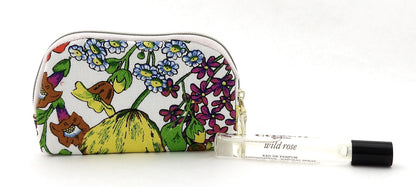 Coach WILD ROSE 0.25 oz./ 7.5 ml. Eau de Parfum Travel Spray for Women + Mini Pouch. New NO BOX