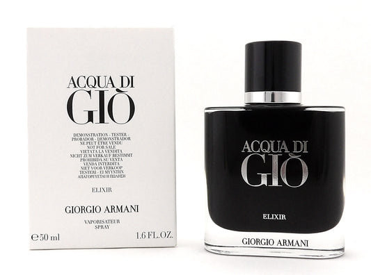 Acqua Di Gio ELIXIR by Giorgio Armani 1.6 oz PARFUM Spray for Men New Tester w/Cap