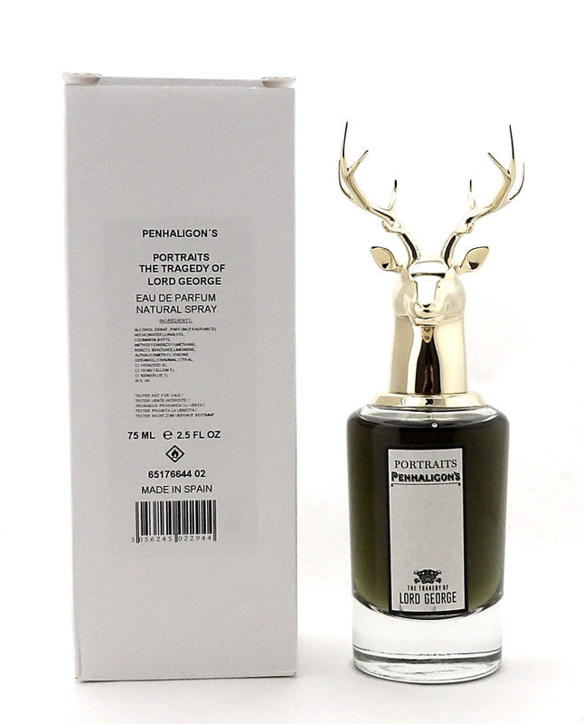 THE TRAGEDY OF LORD GEORGE by Penhaligon's 2.5 oz Eau de Parfum Spray for Men. New Tester w/Cap