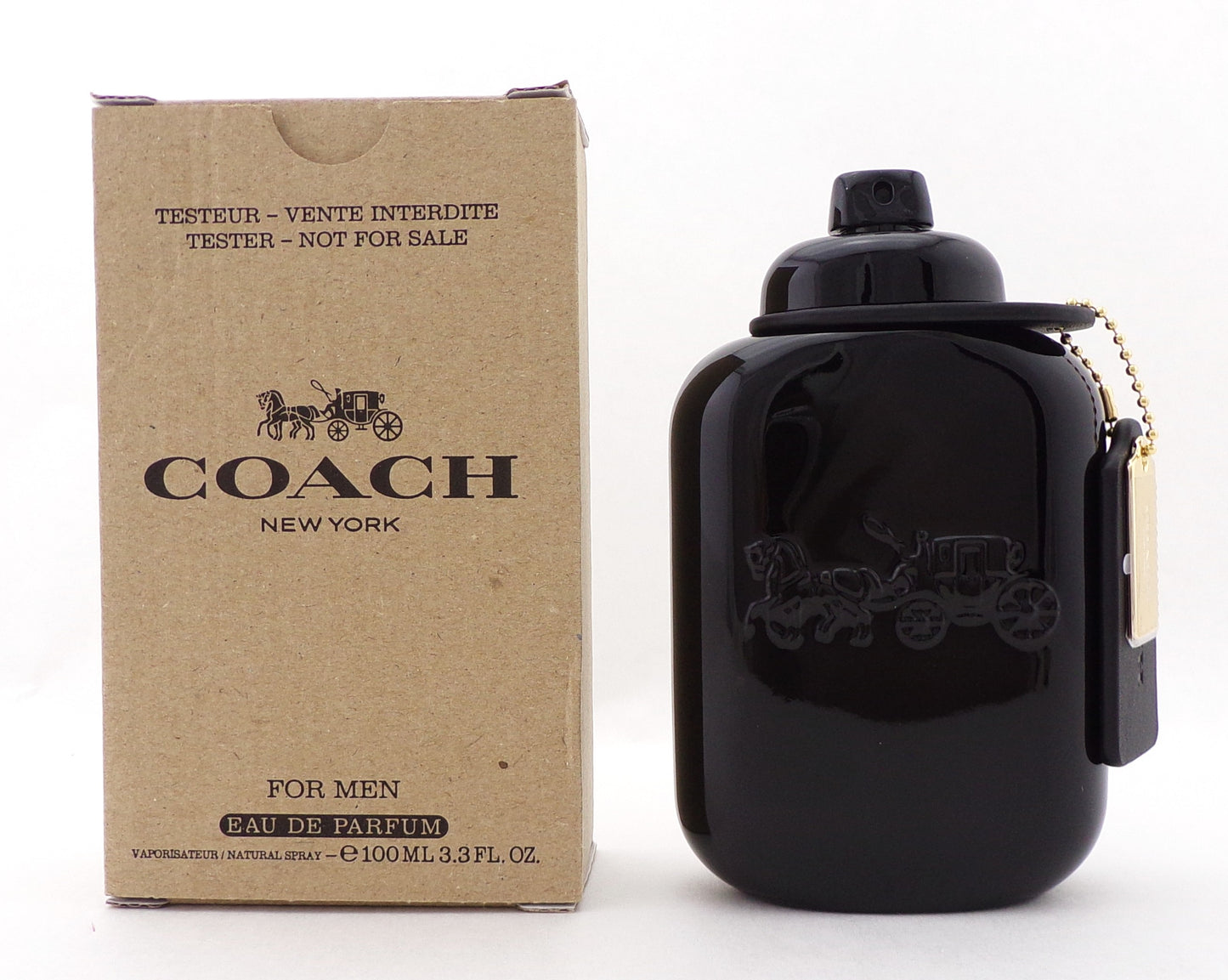 Coach FOR MEN by Coach 3.3 oz. Eau de Parfum Spray for Men. Brand New TESTER