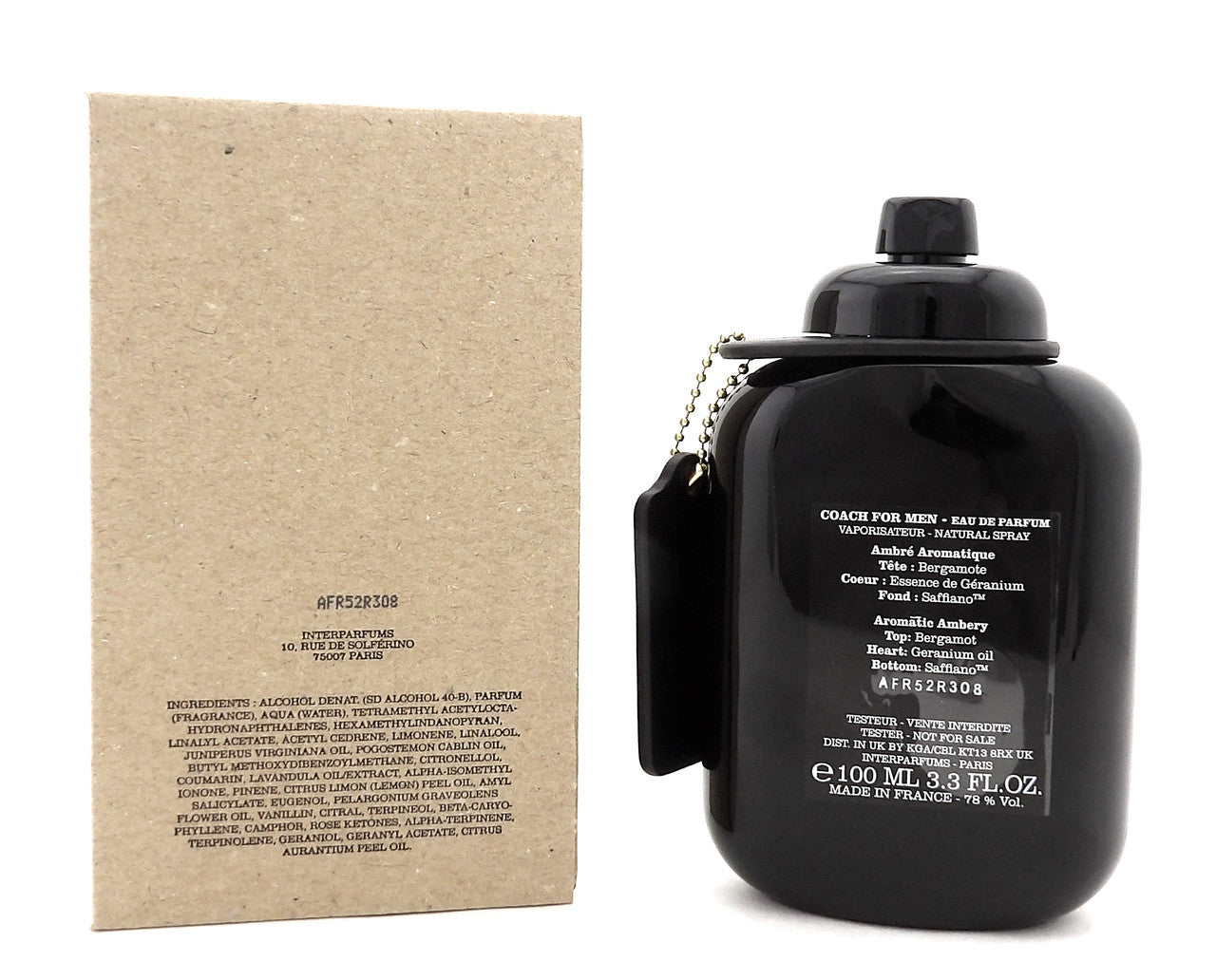 Coach FOR MEN by Coach 3.3 oz. Eau de Parfum Spray for Men. Brand New TESTER