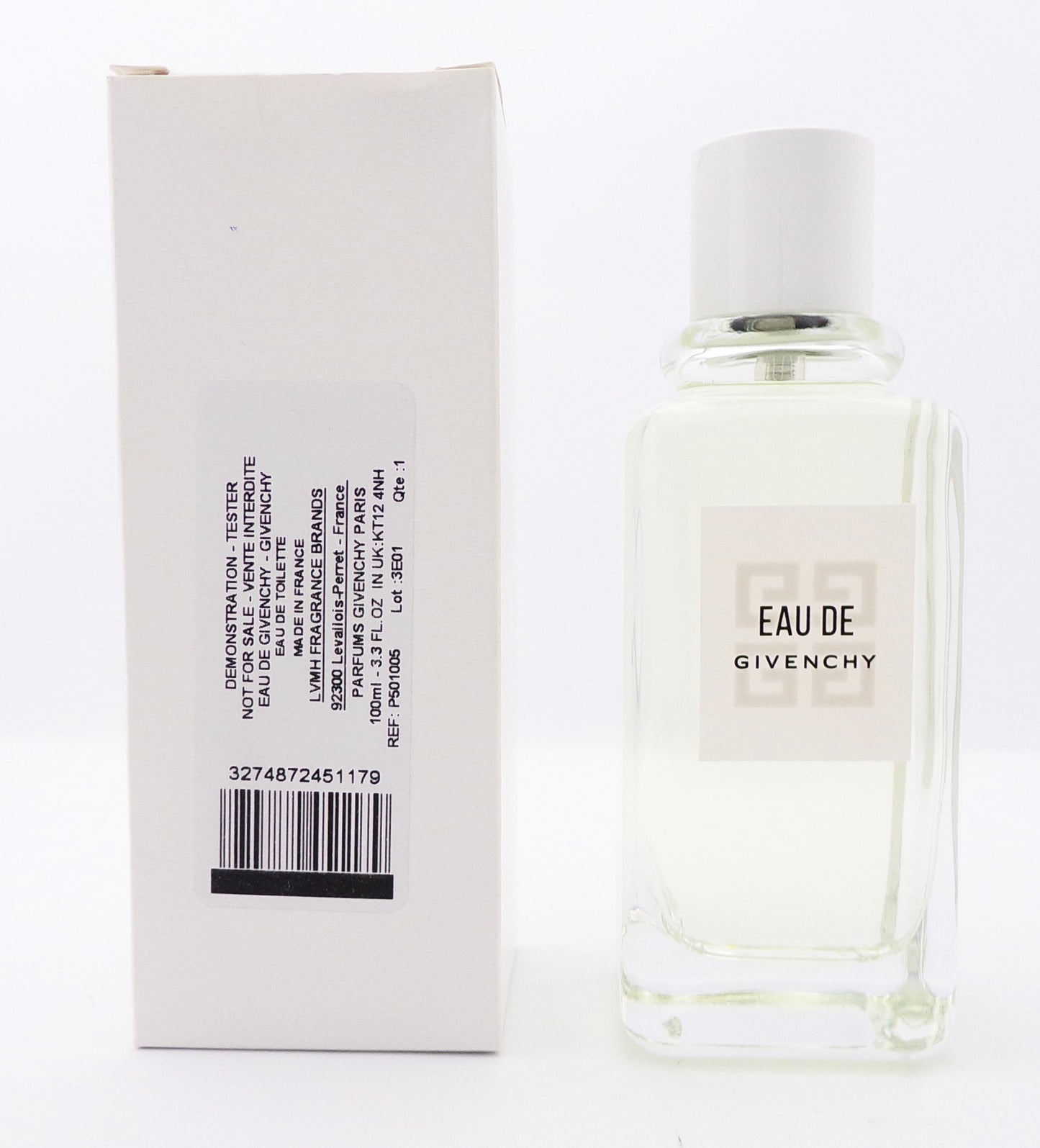 EAU DE GIVENCHY by Givenchy 3.3 oz. Eau de Toilette Spray Women New Tester w/Cap