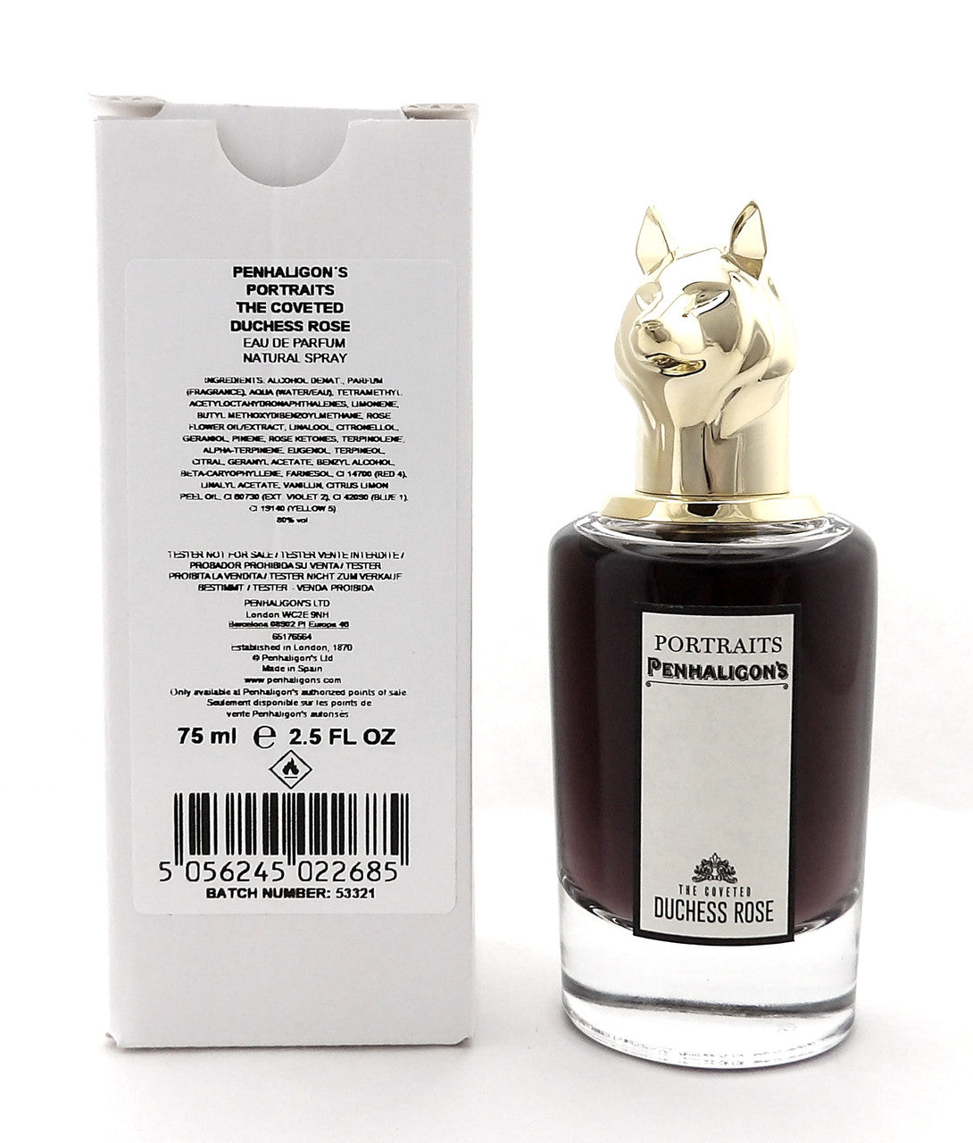 THE COVETED DUCHESS ROSE by Penhaligon's 2.5 oz EDP Spray Unisex. New Tester w/Cap