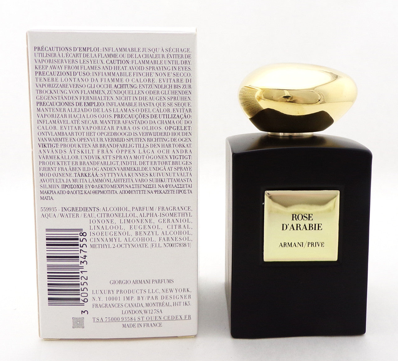 Armani Prive ROSE D'ARABIE 3.4 oz. Eau de Parfum Intense Spray Unisex. Brand New TESTER w/Cap