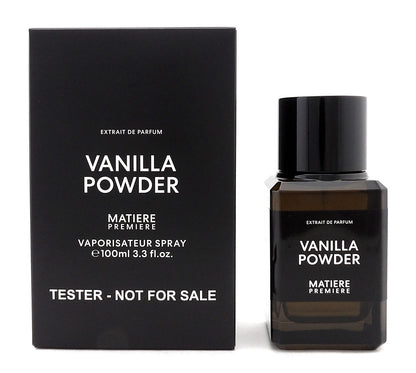 Matiere Premiere VANILLA POWDER 3.3 oz Extrait de Parfum Spray Unisex New Tester w/Cap