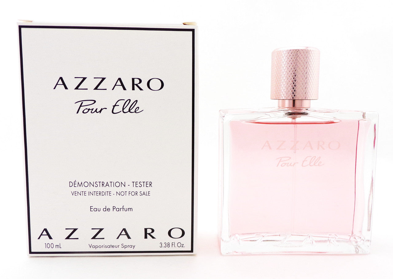 Azzaro POUR ELLE 3.38 oz. Eau de Parfum Spray for Her. Brand New TESTER w/Cap