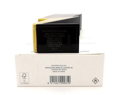 Bad Boy EXTREME by Carolina Herrera 3.4 oz Eau de Parfum Extreme Spray for Men. New Tester